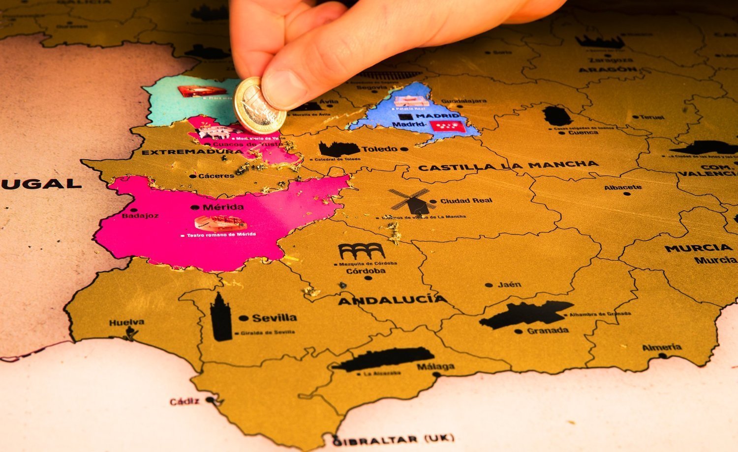Imagen de un mapa de España